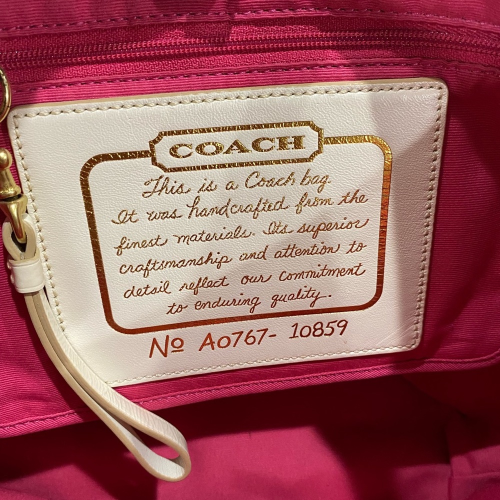 COACH # 10859 Multi colored Tote